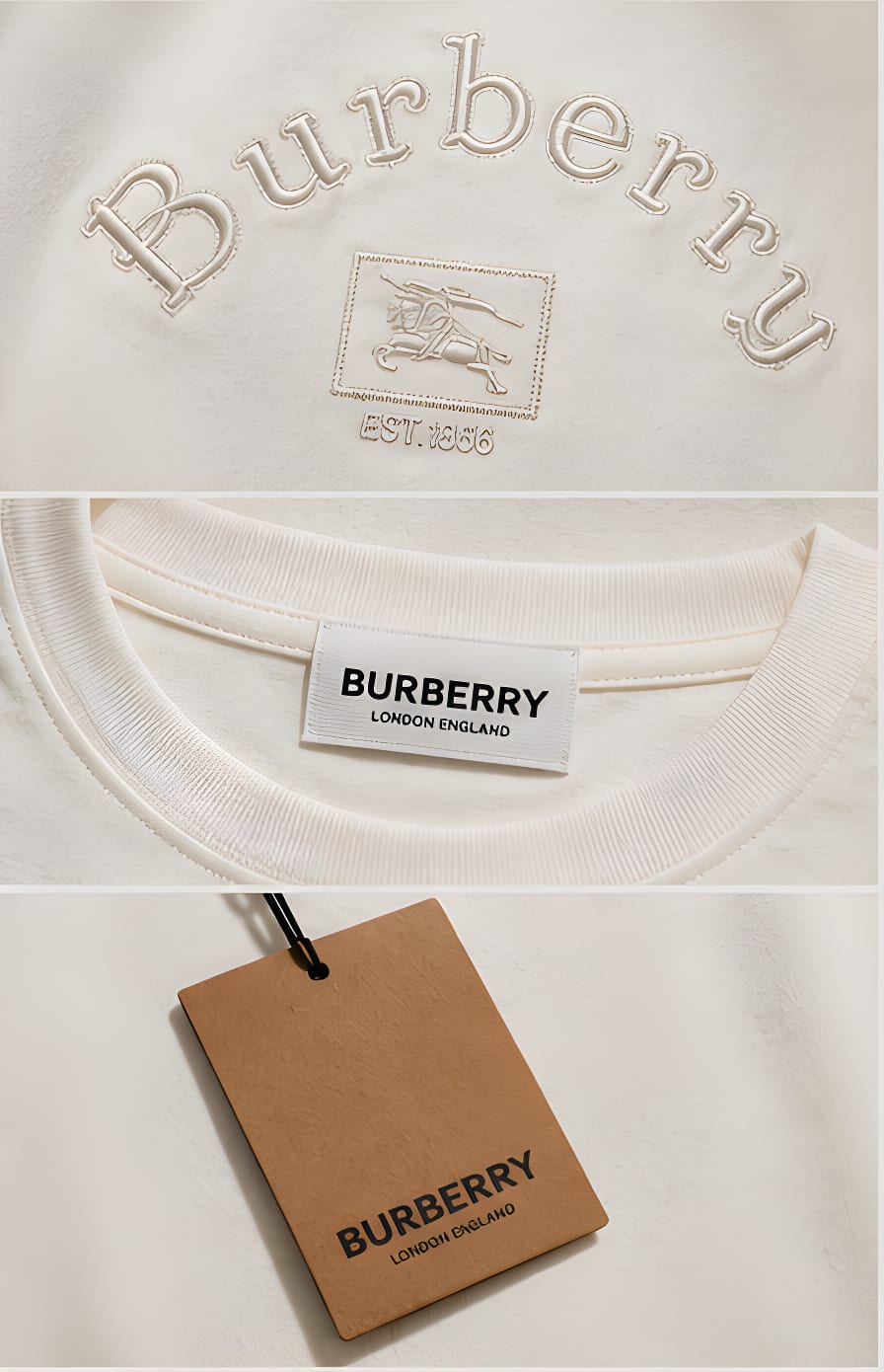 Burberry — Lino Bordado · Detalle