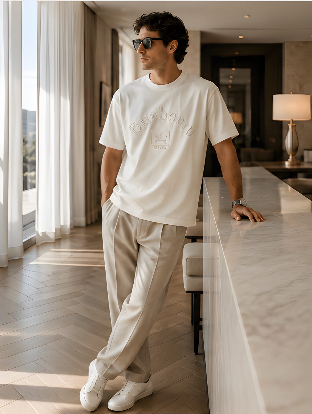 Burberry — Lino Bordado · En uso