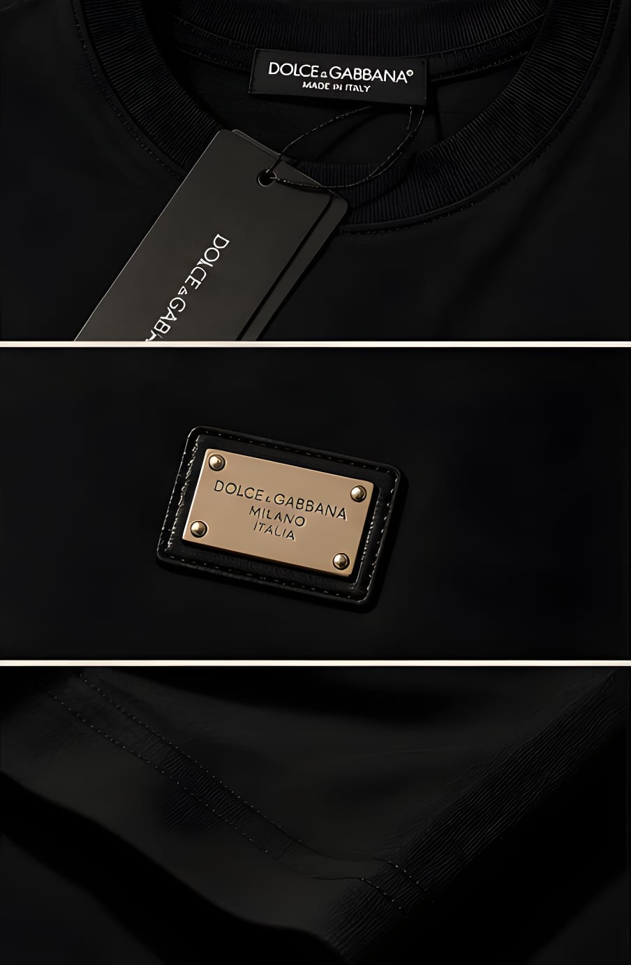 Dolce & Gabbana — Placa Dorada · Detalle