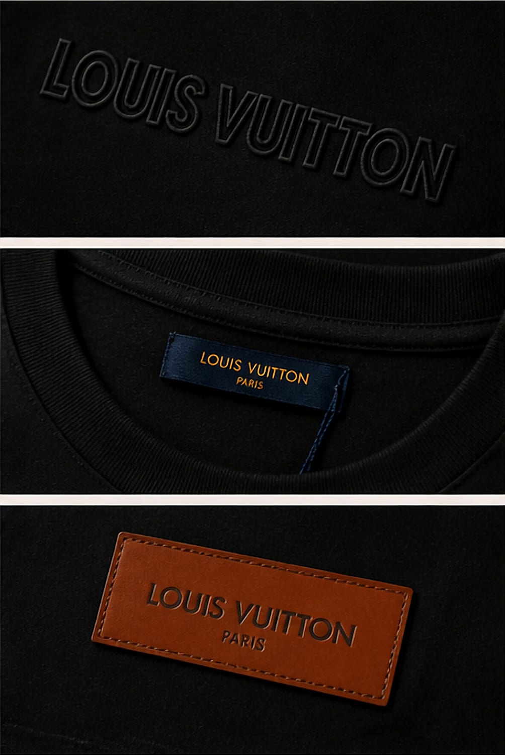 Louis Vuitton — Relieve Negro · Detalle